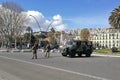 Naples - Military in Piazza Vittoria Royalty Free Stock Photo