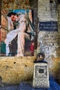 Naples Campania Italy. Street Art graffiti painting, In Vico del Fico al Purgatorio remembering the actor Massimo Troisi