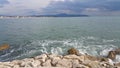 Naples coast, Italy. Mediterranean sea Royalty Free Stock Photo