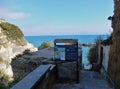 Naples - Entrance to the Gaiola Underwater Park Royalty Free Stock Photo