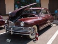 Maroon 1948 Packard at the 32nd Annual Naples Depot Classic Car Show