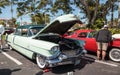 Mint green 1956 Cadillac at the 32nd Annual Naples Depot Classic Car Show