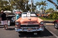 Peach 1955 Chevrolet Bel Air at the 32nd Annual Naples Depot Classic Car Show Royalty Free Stock Photo