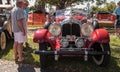 Red 1929 Auburn 120 Speedster at the 32nd Annual Naples Depot Classic Car Show Royalty Free Stock Photo