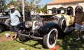 Yellow 1926 Rolls Royce Silver Ghost at the 32nd Annual Naples Depot Classic Car Show Royalty Free Stock Photo