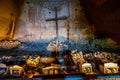 Naples - Fontanels cemetery, Cimitero delle Fontanelle of Naples. Italy Royalty Free Stock Photo