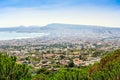 Naples Gulf taken from Vesuvius volcano, Italy Royalty Free Stock Photo