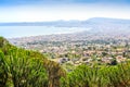 Naples Gulf taken from Vesuvius volcano, Italy Royalty Free Stock Photo