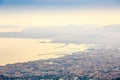 Naples Gulf taken from Vesuvius volcano, Italy Royalty Free Stock Photo