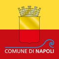 Naples, Italian city, official coat of arms, , Campania, Italy