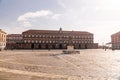 Naples Royal Palace and the National Library building in Naples, Italy Royalty Free Stock Photo