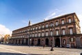 Naples Royal Palace and the National Library building in Naples, Italy Royalty Free Stock Photo