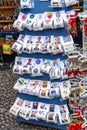 Touristic souvenir items of Naples city sold at Via dei Tribunali , Naples, Italy