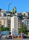 Naples, Italy. Armando Diaz monument, seafront Francesco Caracciolo.