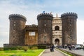 Castel Nuovo New Castle, also called Maschio Angioino, medieval castle in Naples, Italy Royalty Free Stock Photo