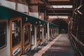 Funicular cable railway train station Royalty Free Stock Photo