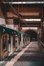 Funicular cable railway train station