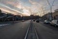 Naples, Italy - Garibaldi square and metro station Royalty Free Stock Photo