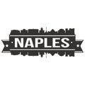 Naples Italy Italia Euro Europe Icon Vector Art Design Skyline Flat City Silhouette Editable Template