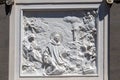 NAPLES, ITALY July 11, 2019: Marble relief in Naples. Royalty Free Stock Photo
