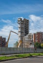 Felling of the green sail of Scampia, Naples - Italy