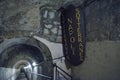 Naples, ITALY - JUNE 01: Naples ancient underground galleries at Naples, Italy on June 01, 2016 Royalty Free Stock Photo