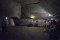 Naples, ITALY - JUNE 01: Naples ancient underground galleries at Naples, Italy on June 01, 2016 Royalty Free Stock Photo