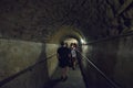 Naples, ITALY - JUNE 01: Naples ancient underground galleries at Naples, Italy on June 01, 2016 Royalty Free Stock Photo