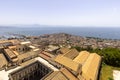 View of the city and Certosa di San Martino from Castel Sant`Elmo, Naples; Italy Royalty Free Stock Photo