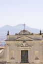 View of monastery Certosa di San Martino from Castel Sant\'Elmo, Naples Italy