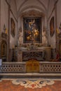 Naples, Italy, May 19, 2022: Chapel at Pio Monte della Misericor