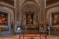 Naples, Italy, May 19, 2022: Chapel at Pio Monte della Misericor