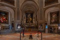 Naples, Italy, May 19, 2022: Chapel at Pio Monte della Misericor