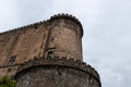 Corner tower of Medieval Castle: Castel Nuovo in Naples, Italy