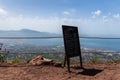 La Capannuccia cafe and souvenir shop menu on top of Mount Vesuvius