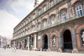 NAPLES, ITALY - MAY 2, 2019: Palazzo Reale on the Piazza del Plebiscito in Naples Royalty Free Stock Photo