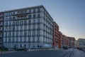 Naples, Italy, May 19, 2022: Sunset view of the seaside promenad