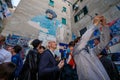 The supporters of the Napoli football team celebrate the championship victory in the city