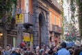 NAPLES, ITALY - 04 November, 2018. Streetlife in Napoli. Shopping Royalty Free Stock Photo