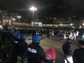 Piazza del Plebiscito during a protest