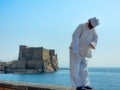 Naples, italy, pulcinella mask