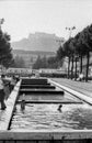 1959, Naples, Italy - Scugnizzi play in the tubs of the ancient fountain in Piazza Municipio