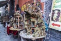 Nativity scene or presepio on a street in Naples, Italy Royalty Free Stock Photo