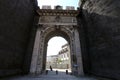 Naples, Italy - 18 September 2019: Porta Capuana, the ancient access to the city Royalty Free Stock Photo