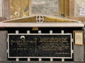 Naples, Italy, September 27, 2023: Tomb of Father Ruotolo Dolindo, Servant of God of the Catholic Church