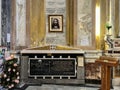 Naples, Italy, September 27, 2023: Tomb of Father Ruotolo Dolindo, Servant of God of the Catholic Church