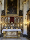 Naples, Italy - September 28, 2023: View of the interior of the Naples Cathedral