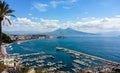 Naples landscape from Posillipo hill Royalty Free Stock Photo