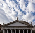 Naples - The main square of Piazza Del Plebiscito in the city center of Naples, Campania, Italy Royalty Free Stock Photo