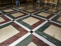 Naples - Marble floor of the Royal Palace